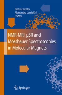 Abbildung von: NMR-MRI, µSR and Mössbauer Spectroscopies in Molecular Magnets - Springer