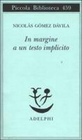 Cover: In margine a un testo implicito - Piccola biblioteca Adelphi;Adelphi