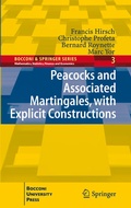 Cover: Peacocks and Associated Martingales, with Explicit Constructions - Springer