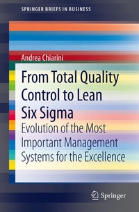 Enlarge image Cover: From Total Quality Control to Lean Six Sigma - Springer