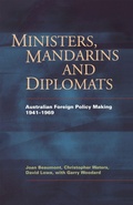 Cover: Ministers, Mandarins and Diplomats - Melbourne University Press