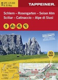 Abbildung von: 3D-Wanderkarte Schlern-Rosengarten - Athesia-Tappeiner Verlag