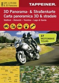 Abbildung von: 3D Panorama- und Motorradkarte Südtirol / Dolomiten / Gardasee - Athesia-Tappeiner Verlag