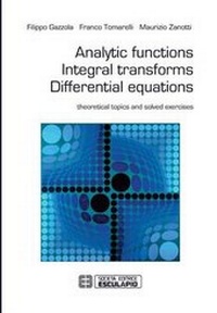 Enlarge image Cover: Analytic functions Integral transforms Differential equations - Societa Editrice Esculapio
