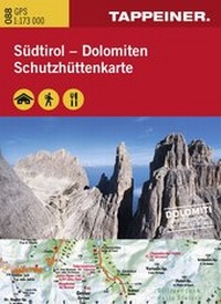 Abbildung von: Schützhüttenkarte Südtirol - Athesia-Tappeiner Verlag