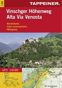 Abbildung von: Wanderkarte Vinschger Höhenweg - Athesia-Tappeiner Verlag
