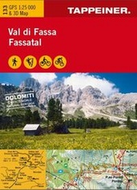 Abbildung von: 3D-Wanderkarte Fassatal - Athesia-Tappeiner Verlag
