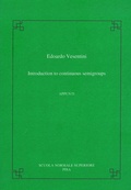 Cover: Introduction to continuous semigroups - Scuola Normale Superiore