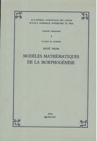 Abbildung von: Modèles mathématiques de la morphogénèse - Scuola Normale Superiore