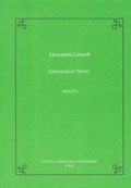 Cover: Interpolation Theory - Scuola Normale Superiore