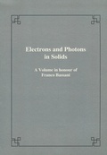 Cover: Electrons and photons in solids - Scuola Normale Superiore