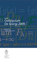 Cover: Colloquium De Giorgi 2009 - Edizioni Della Normale