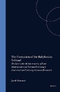 Cover: The Formation of the Babylonian Talmud - Brill