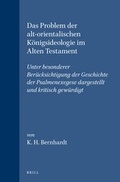 Cover: Das Problem der alt-orientalischen Koenigsideologie im Alten Testament - Brill