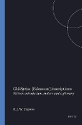 Cover: Old-Syriac (Edessean) inscriptions - Brill