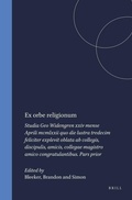 Cover: Ex orbe religionum - Brill