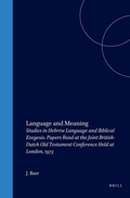 Cover: Language and Meaning - Brill