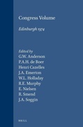 Cover: Congress Volume Edinburgh 1974 - Brill