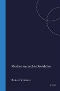 Cover: Modern research in Jewish law - Brill