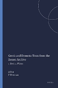 Enlarge image Cover: Greek and Demotic Texts from the Zenon Archive - Brill