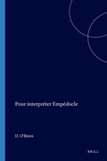 Cover: Pour interpreter Empedocle - Brill