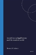 Cover: Jewish law in legal history and the modern world - Brill