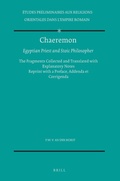 Cover: Chaeremon, Egyptian Priest and Stoic Philosopher - Brill