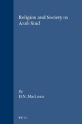 Cover: Religion and Society in Arab Sind - Brill
