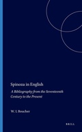 Cover: Spinoza in English - Brill