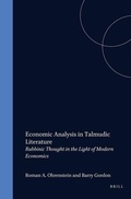 Cover: Economic Analysis in Talmudic Literature - Brill
