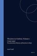 Cover: The Jews in Umbria - Brill