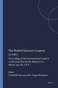 Cover: The Madrid Qumran congress - Brill