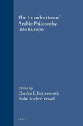 Cover: The Introduction of Arabic Philosophy into Europe - Brill