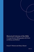 Cover: Rhetoric Criticism of the Bible - Brill