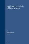 Cover: Jewish Identity in Early Rabbinic Writings - Brill