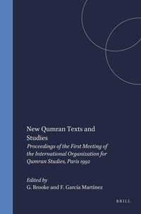 Enlarge image Cover: New Qumran Texts and Studies - Brill