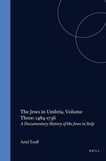 Cover: The Jews in Umbria - Brill
