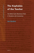 Cover: The Kephalaia of the Teacher - Brill