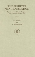 Cover: The Peshitta as a Translation - Brill