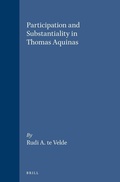 Cover: Participation and Substantiality in Thomas Aquinas - Brill
