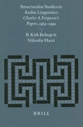 Cover: Structuralist Studies in Arabic Linguistics - Brill