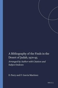 Cover: A Bibliography of the Finds in the Desert of Judah 1970-95 - Brill