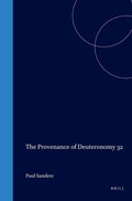 Cover: The Provenance of Deuteronomy 32 - Brill
