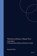 Cover: The Jews in Rome - Brill