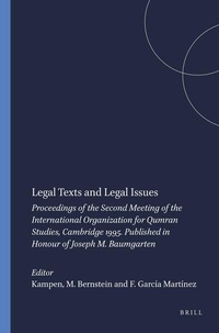 Enlarge image Cover: Legal Texts and Legal Issues - Brill