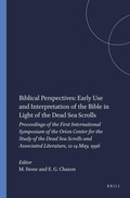 Cover: Biblical Perspectives: Early Use and Interpretation of the Bible in Light of the Dead Sea Scrolls - Brill