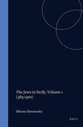 Cover: The Jews in Sicily - Brill