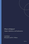 Cover: What is Religion? - Brill
