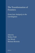 Cover: The Transformation of Frontiers - Brill