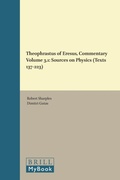 Cover: Theophrastus of Eresus: Sources for his Life, Writings, Thought and Influence - Brill